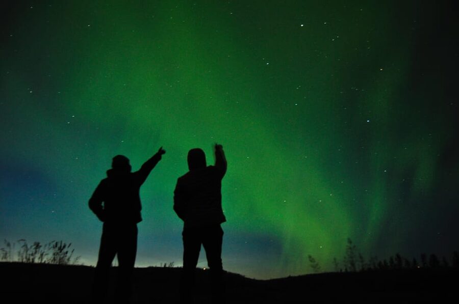 From Tromsø: Aurora Snowshoe Hike - Ersfjordbotn at night: a long, quiet walk where the sky can steal the show