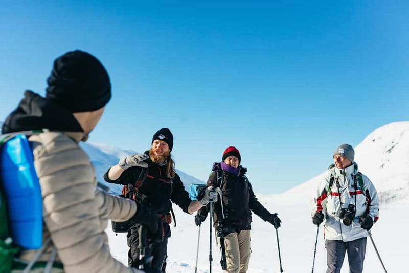 From Tromsø: Snowshoeing Hike with Picnic Lunch and Photos - From Scandic Ishavshotel to the snowshoe trail in about four hours