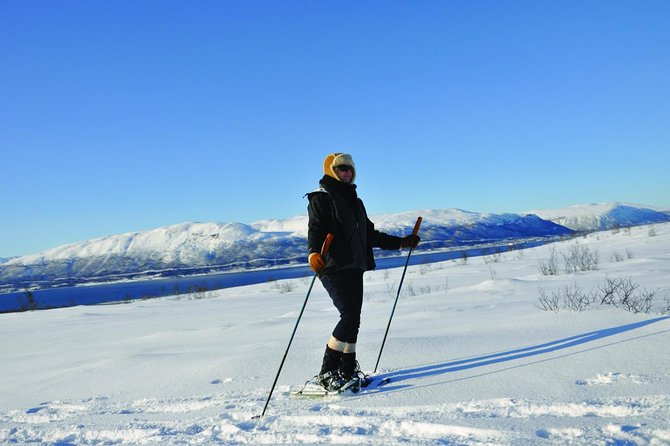 Guided Morning Snowshoe Hike with Huskies - Entering Tromsø’s Winter with a Huskies-First Mindset