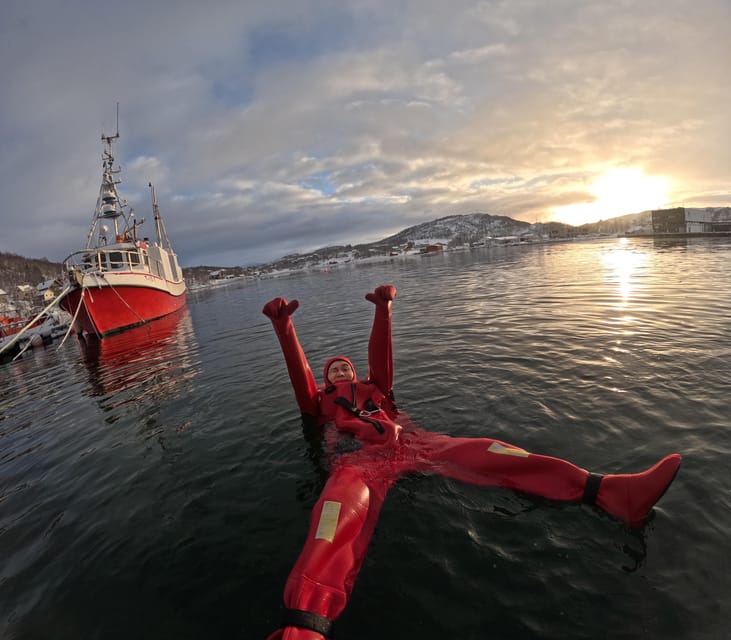 Tromsø: Arctic Fjord Floating in Survival Suit - Survival Suit 101: Warmth, Buoyancy, and What You’ll Actually Do in It