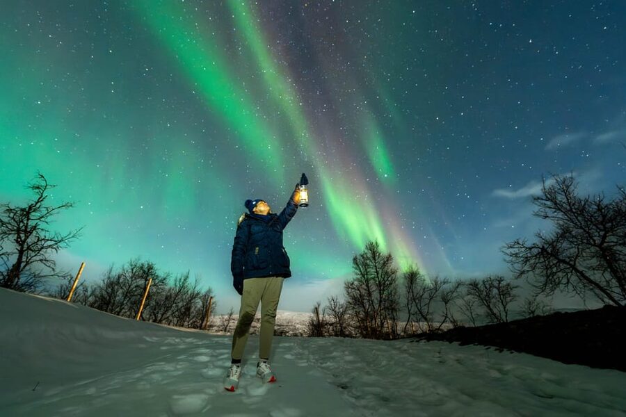 Tromsø: Aurora Borealis, Campfire, Hot Meal, Arctic Tour - The Mercedes Sprinter chase: how the guide moves fast when clouds change