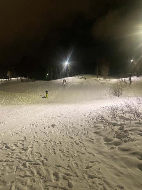 Tromsø: Snow Sledding, Mini Skiing, Lasso and Reindeer Hides - Toboggan Mats: The Main Thrill (And the Uphill Reality)