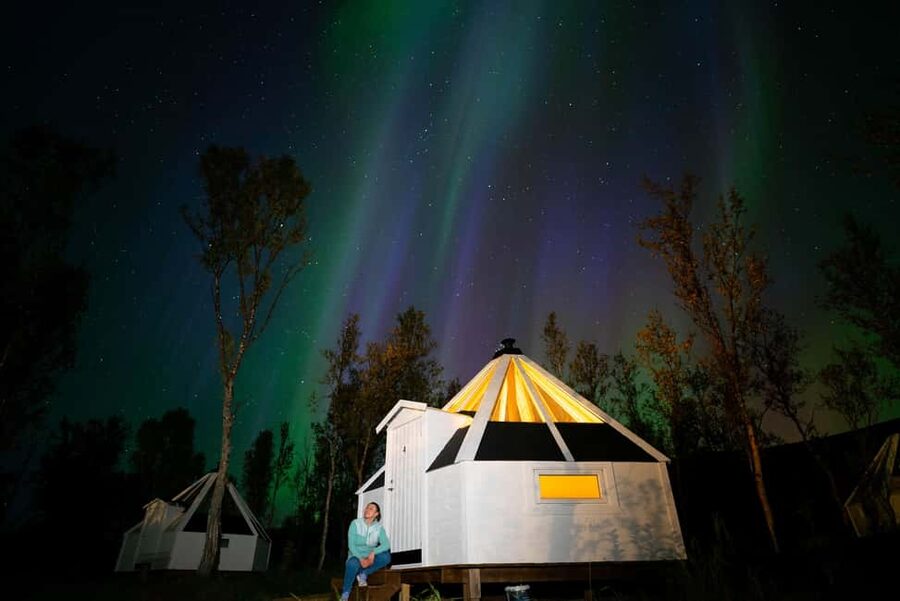 Tromsø: Snowmobile Safari with Aurora Crystal Lavvo Stay - Price and logistics: timing, van rides, and the pair-driving setup