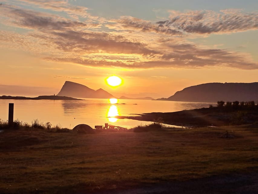 Tromsø: Sommarøy Islands Midnight Sun Tour - The late-night beach moment: tea, cookies, and that endless glow